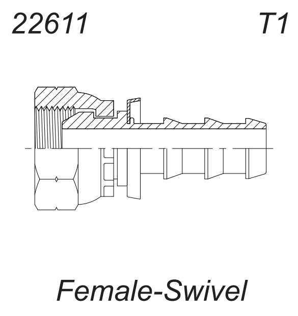 Фитинг BSP (1013-RSD) (Г), c накидной гайкой DN10-1/4