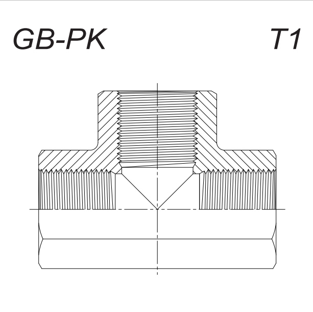Тройник BSP (2626-DT) Внутренняя Резьба 3/4"-14