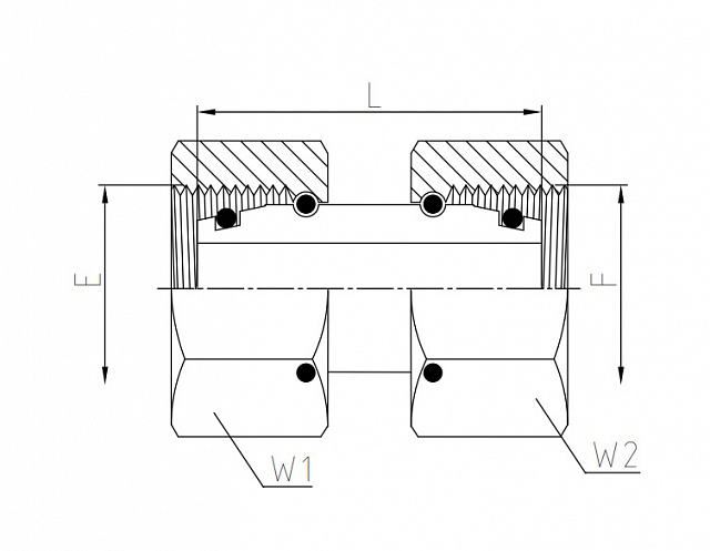 Адаптер Metric (1610-MSTN-L) (Г-Г) M16X1,5-10L 33мм