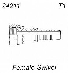 Фитинг ORFS (1321-OSD) (Г), С Накидной гайкой DN12-13/16"-16