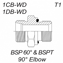 Адаптер BSP (2620-RMNP-S) тип Е - Metric (Ш-Ш) 3/4-14 - M30X2-20S
