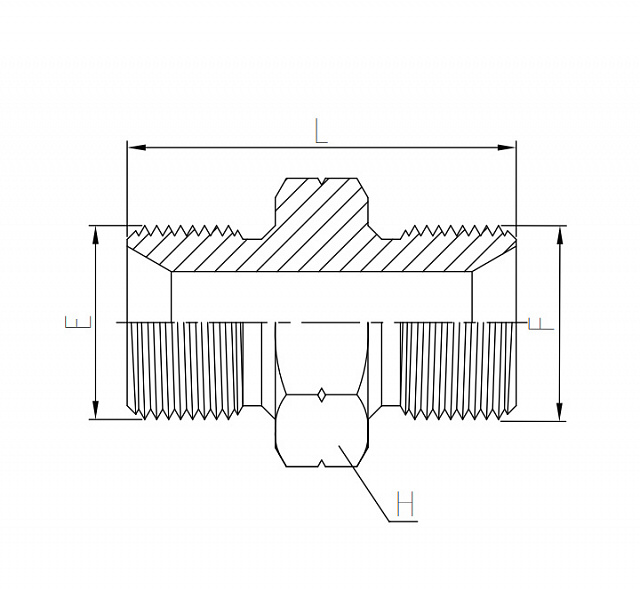 Адаптер BSP (1313-RRN) кон. 60° (Ш-Ш) 1/4-19