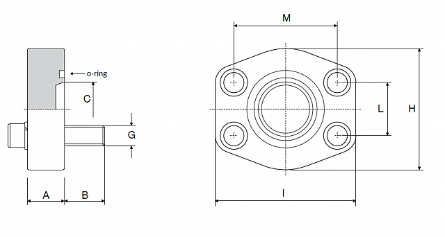Фланец подприварку глухой 3000 PSI - 3/4" с уплотнением