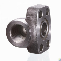 Ввертный фланец SAE, угол 90° 6000 PSI 3/4" (O-ring)
