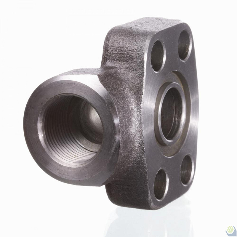 Ввертный фланец SAE, угол 90° 6000 PSI 3/4" (O-ring)