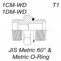 Адаптер Metric (2215-MMBN-L) тип Е - Metric (Ш-Ш) M22X1,5 - M22X1,5-15L