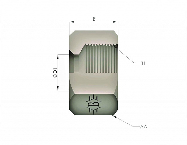 Гайка 14X1,5-8L