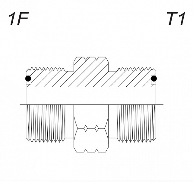 Адаптер ORFS (2121-OON) (Ш-Ш) 13/16-16