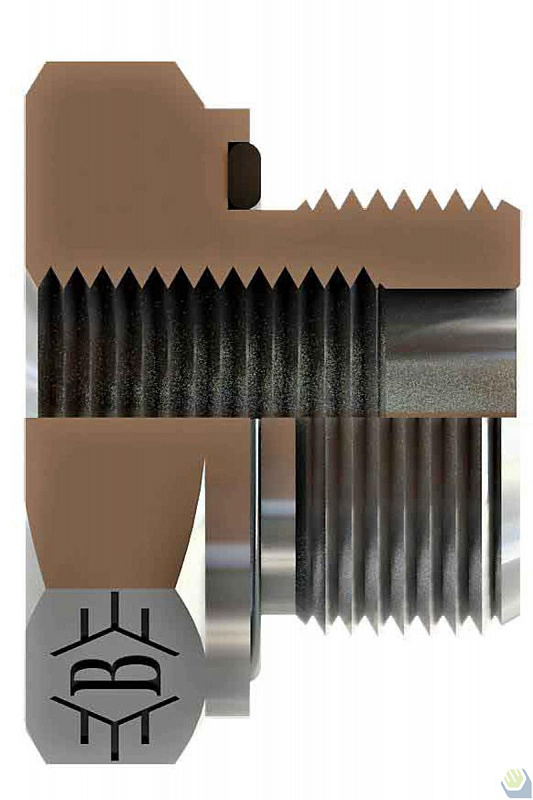 Соединения проходные прямые и короткие BSP R1/4" -R1/8"