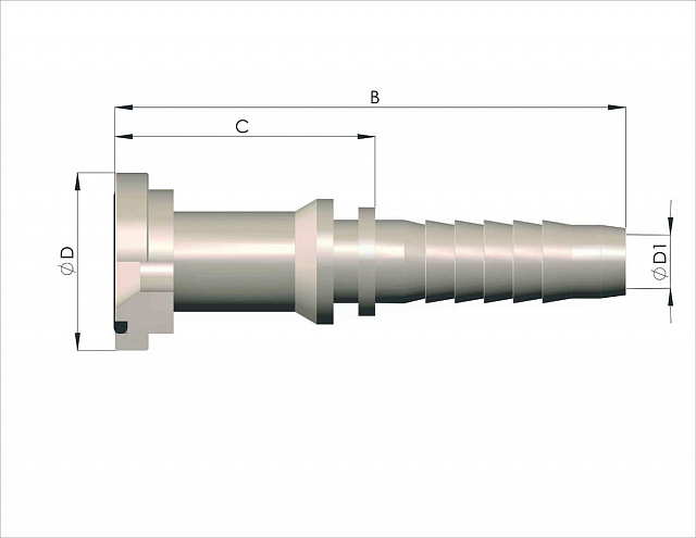Фланец SFS D=54.0мм DN=32мм (0°) SUPERCAT