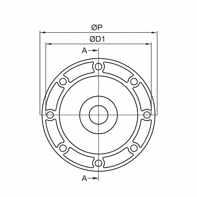 Колокола 1K 200-H100 с насосом 1-й группы (0,55-0,75-1-1,1-1,5 KW)