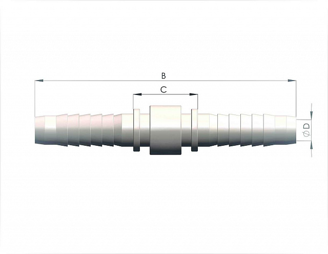 Шланговые Переходник (Фитинг) DN12 -(1/2)