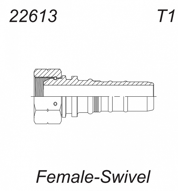Фитинг BSP (2533-RSD-INT) 1 Dy25 interlock